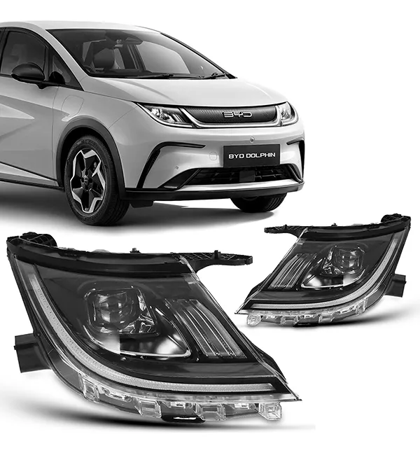 farol direito Dolphin mini 2023 C/Led DRL C/PRO HB3 8P LD